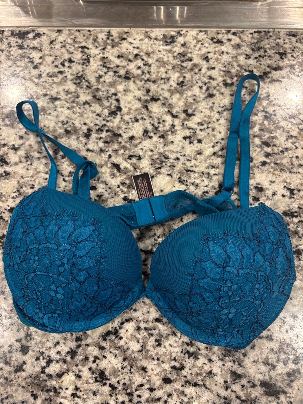 Victoria's Secret Teal Lace Push-Up Bra